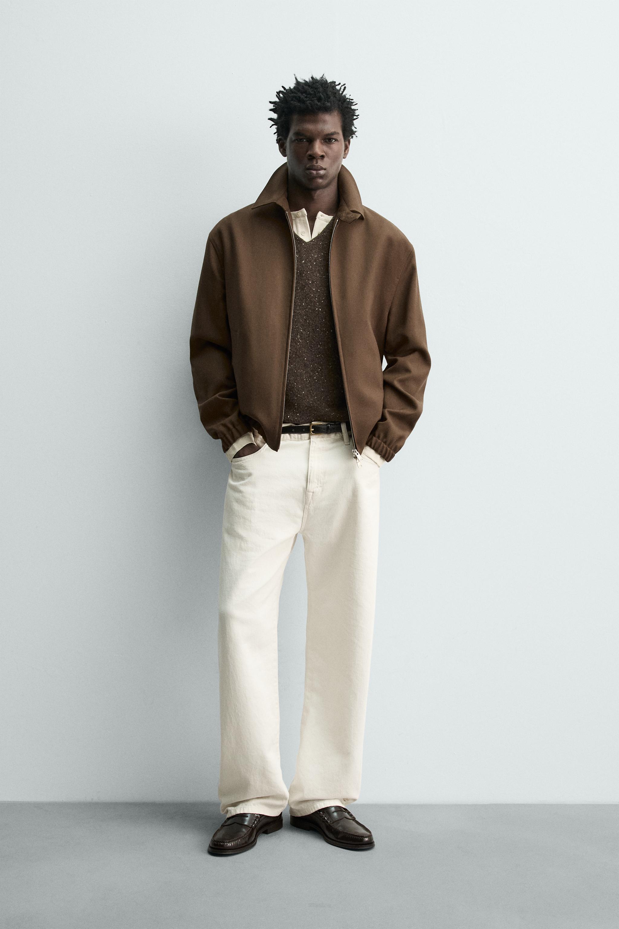 BLOUSON REGULAR FIT 100% LAINE